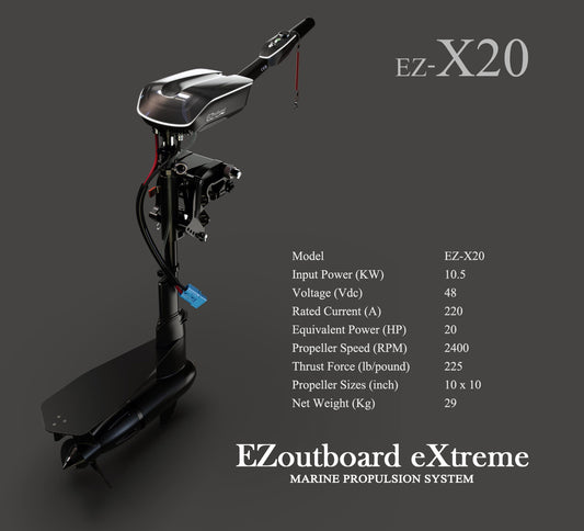 EZ-Outboard X-20 Electric Outboard Motor